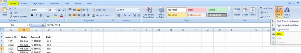 How To Insert Autofilter In Excel